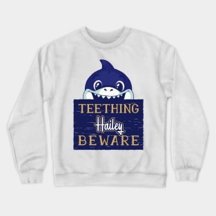 Hailey - Funny Kids Shark - Personalized Gift Idea - Bambini Crewneck Sweatshirt